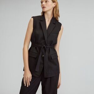 Black Everlane The Sleeveless Blazer in Buttersmooth